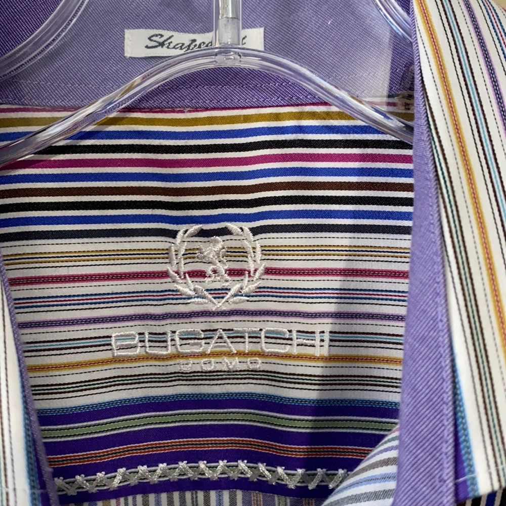Bugatchi Shaped Fit Button Down Size Medium - image 3